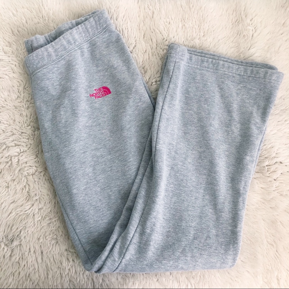 The North Face Gray Boot Cut Sweatpants Size Large